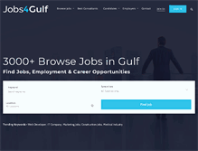 Tablet Screenshot of jobs4gulf.com